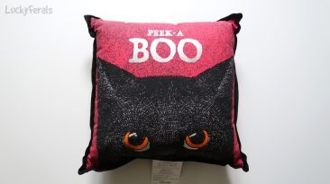 Black Cat Peek A Boo Pillow
