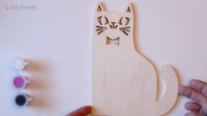cat crafts Painting Wood Cat