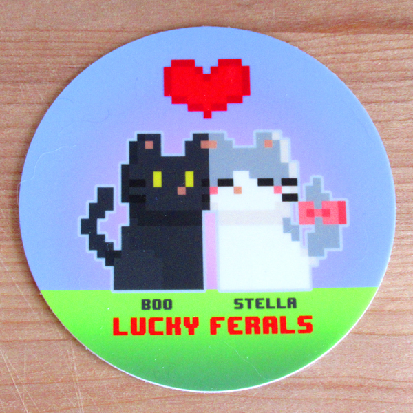 LF Free Stickers Giveaway 8 Bit Love